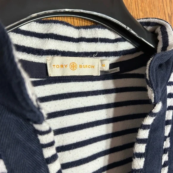 Tory Burch Striped Terrycloth Tunic Cover Up - Picture 3 of 5